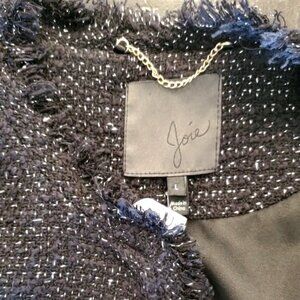 Joie Boucle Black and Lurex Jacket